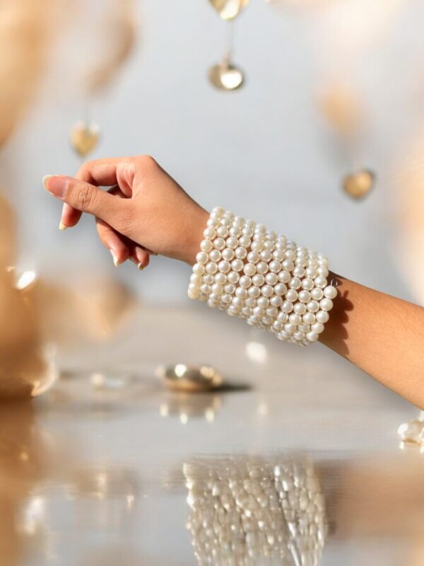 Dazzling Pearl Bangles